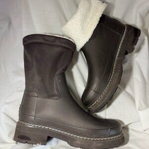 Hunter Footwear Women's Refined Short Stitch Sherpa Rain Boot W7